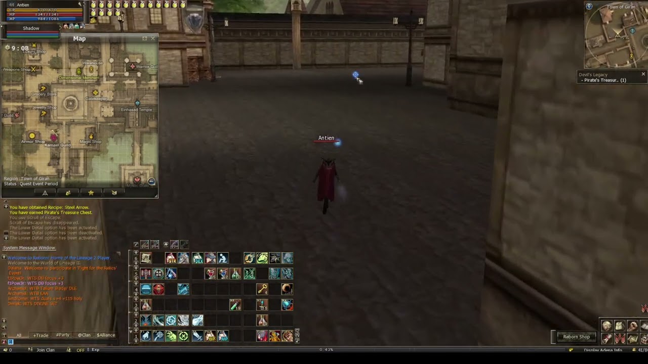 Devil's Legacy update  Lineage 2 Reborn x1 Origins