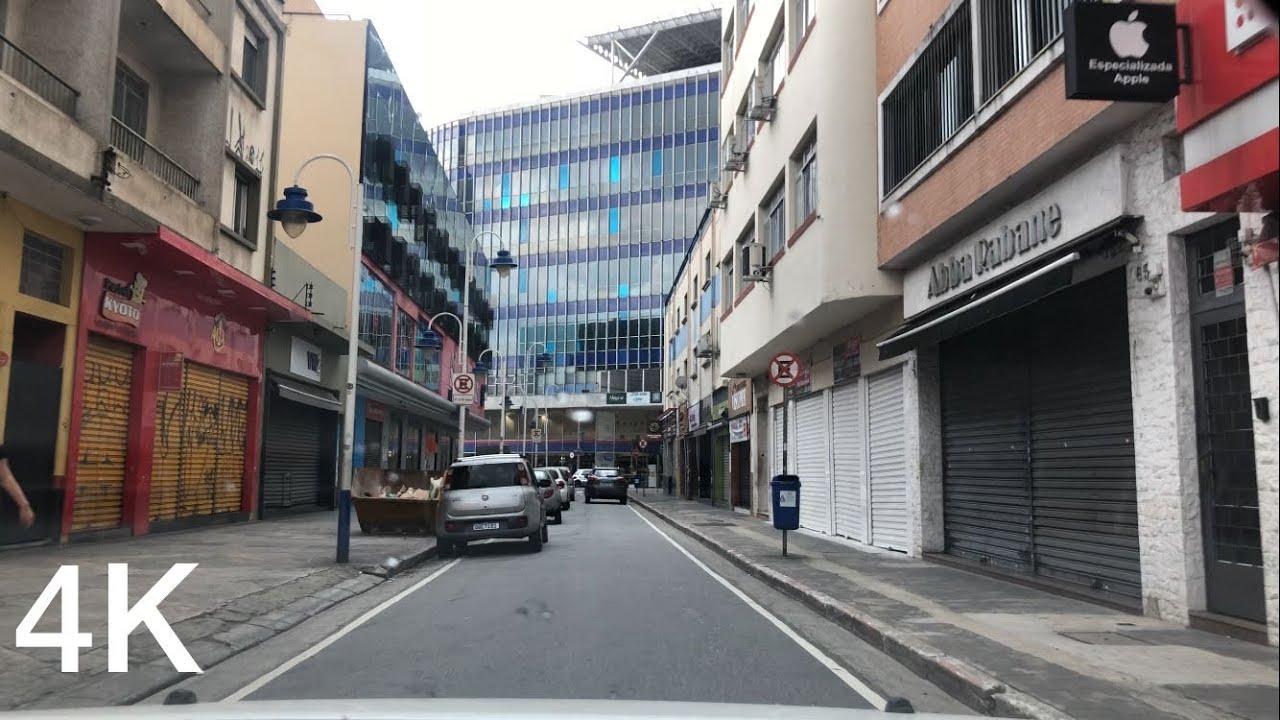 4K Sao Caetano do Sul, highest HDI of Brazil, driving from southeast to downtown main avenues