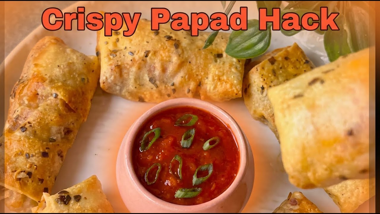 'Ultimate Snack Hack: Crispy Papad Reimagined!'