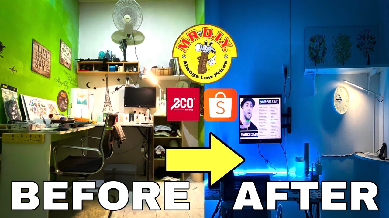 DIY Makeover Bilik Sempit - Beli Di Mr DIY, Eco Shop & Shopee