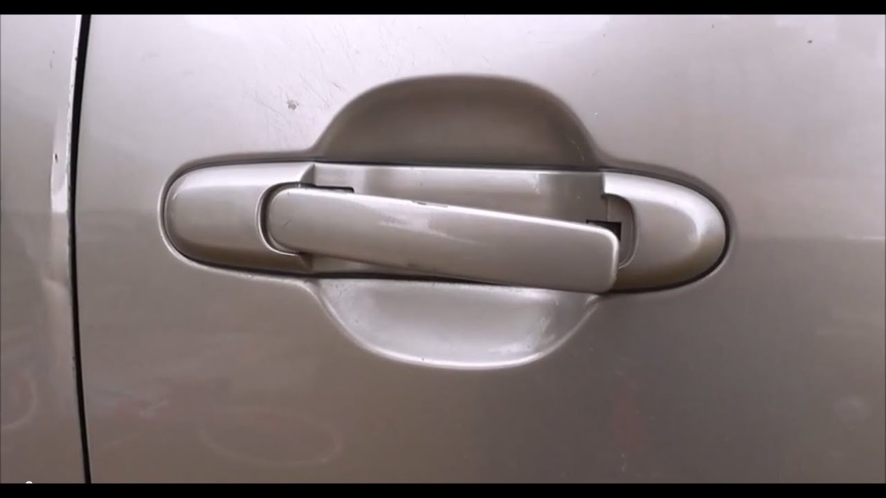 How to replace a Toyota Sienna sliding door handle 1998 1999 2000 2001 2002 2003