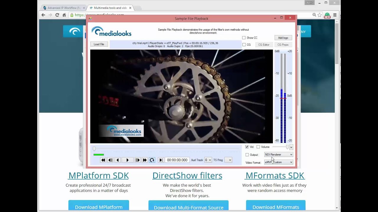 Medialooks adds NewTek NDI technology integration into MPlatfom and MFormats SDKs