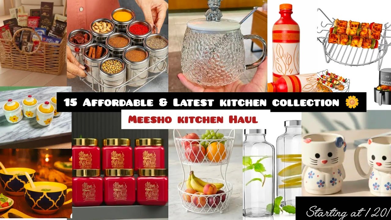 15+ MUST HAVE Latest kitchen COLLECTION 🌼 Meesho kitchen Haul || Starting at just 120/- #kitchen 