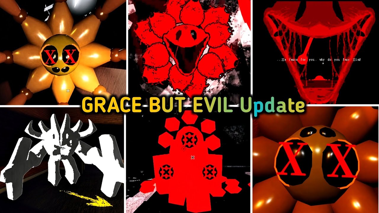 Roblox Grace : GRACE BUT EVIL Update New ROT Gamemode All New Entities Jumpscares - Gameplay