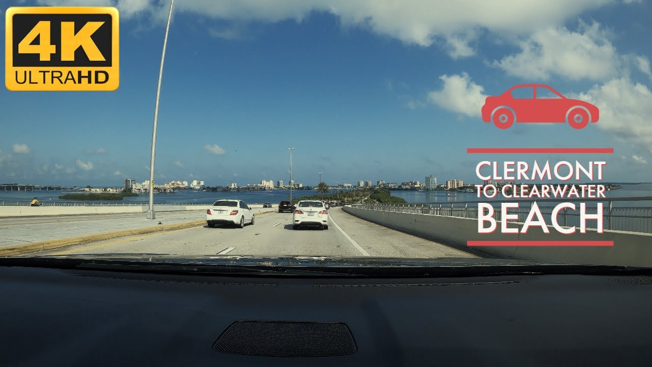 Driving Timelapse - Clermont to ClearWater Beach, Florida (USA)