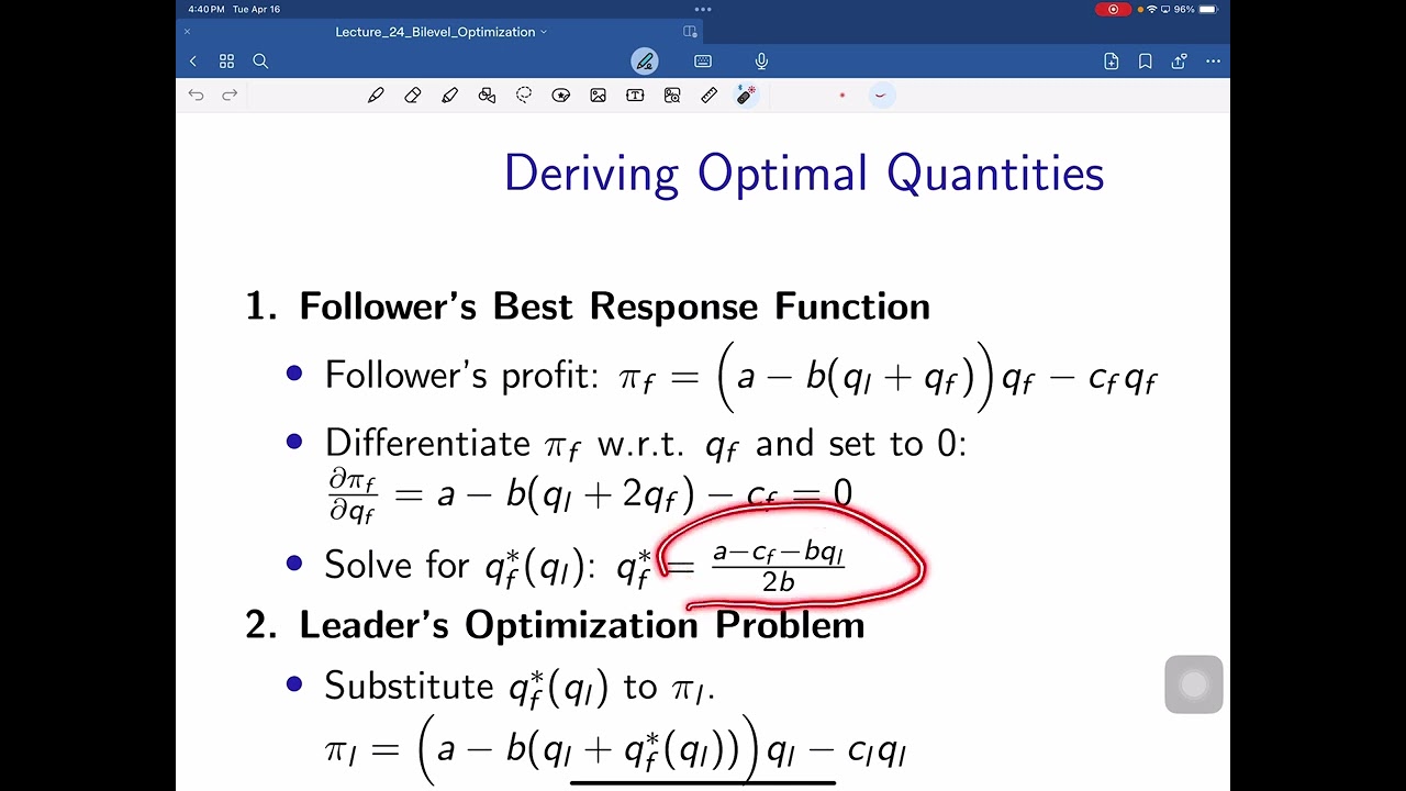Lecture 24 Bilevel Optimization