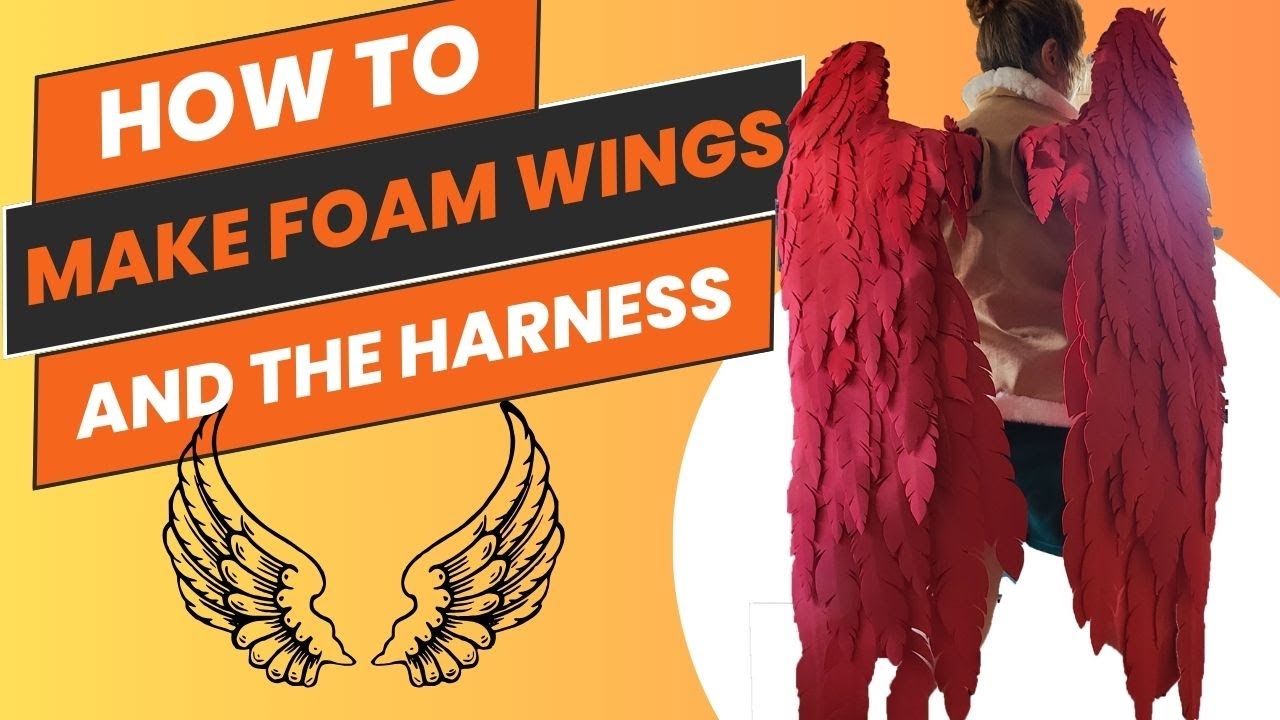 How to make foam wings for your Cosplay | Making Hawk's Wings from MHA