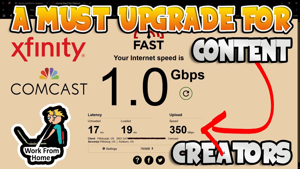 How to get Xfinity 300 mb UPLOAD Speed