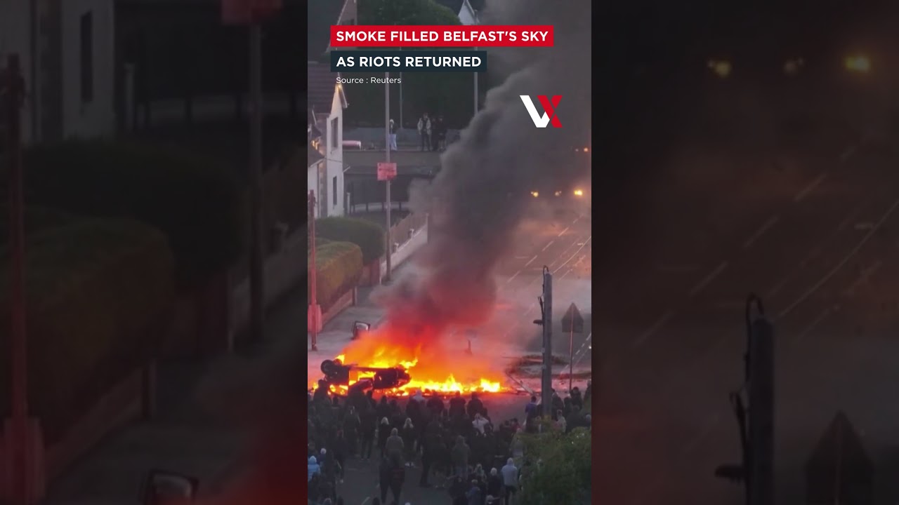 One Attack, Two Nights Of Chaos! Drone Reveals Belfast In Flames After Stabbing | VERTEX