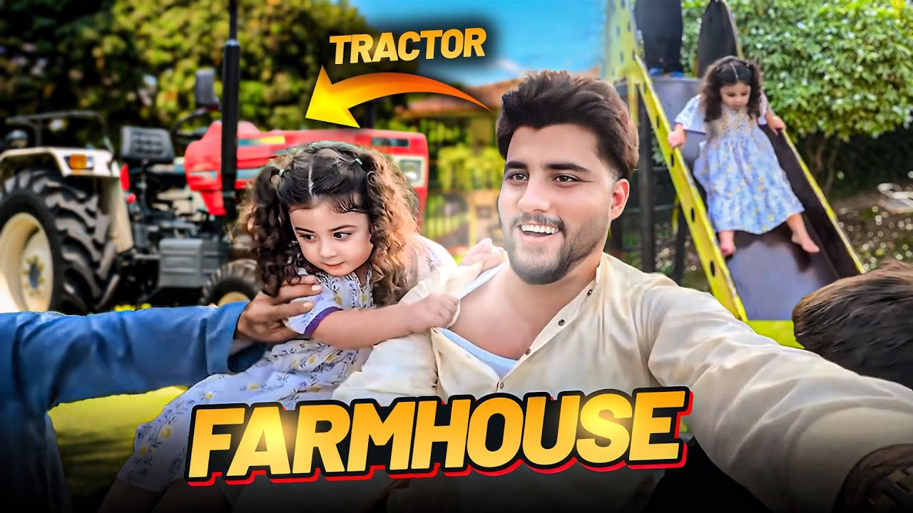Farm House Mein Pura Din Guzar Liya | Pehli Baar Tractor Chalaya 😍 | Asim Kamal