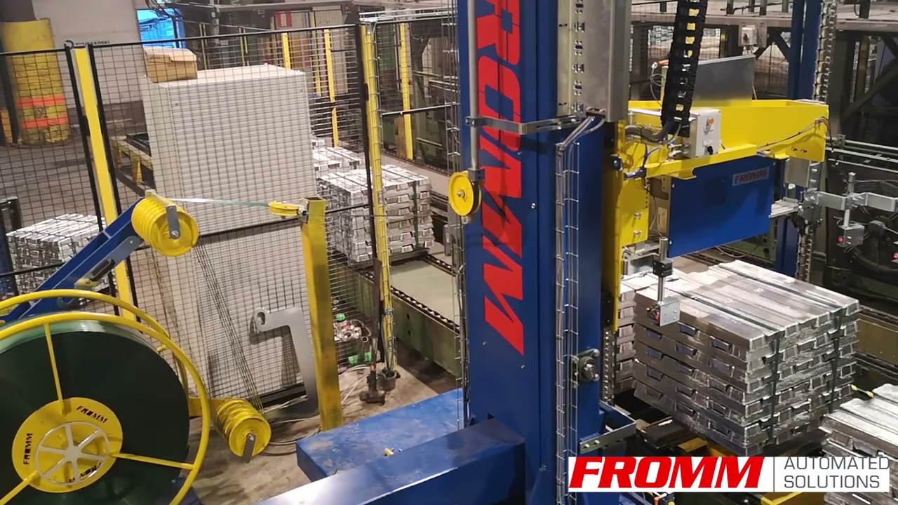 video FROMM strapping aluminium ingots