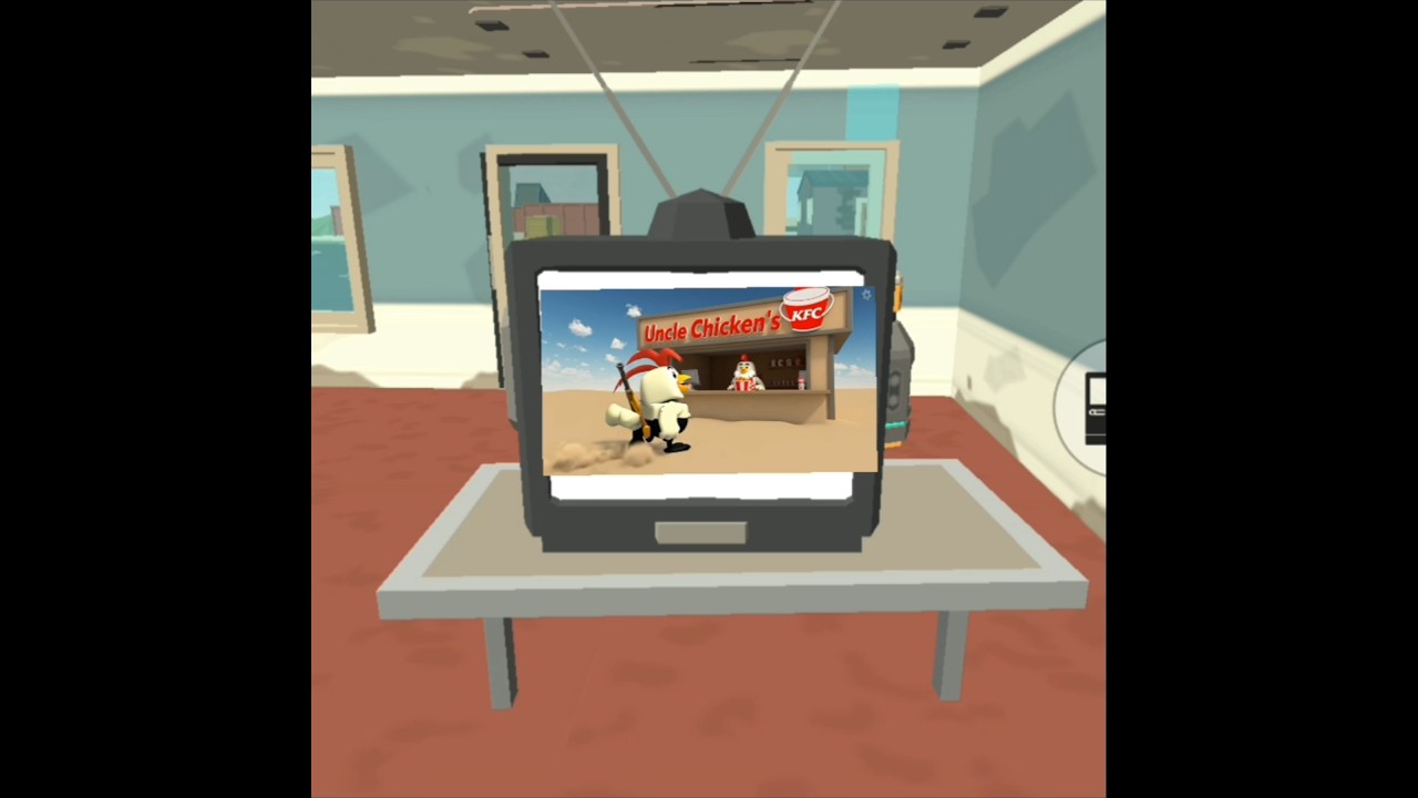 I watch kfc ads but in chicken gun 