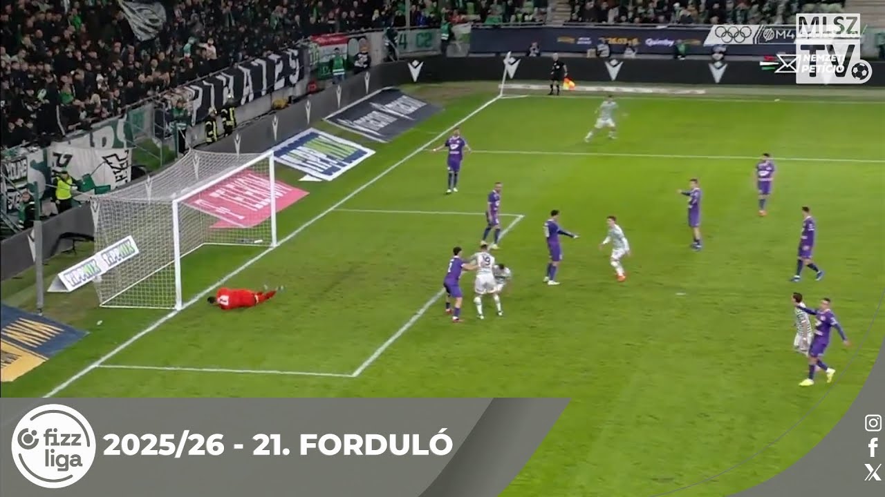 Kanichowsky Gavriel Gilad g&oacute;lja a Ferencv&aacute;rosi TC &ndash; &Uacute;jpest FC m&eacute;rkőz&eacute;sen