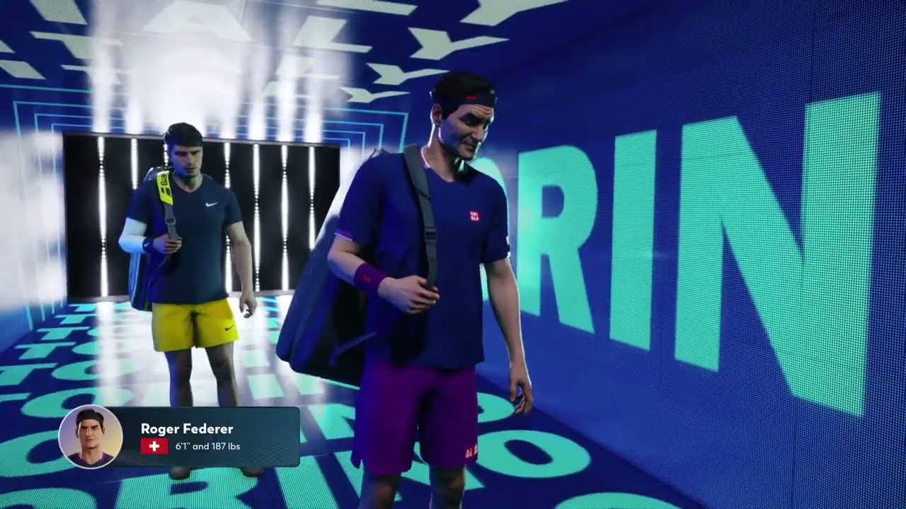 Federer vs Alcaraz || Top spin 2K25 || PS 5