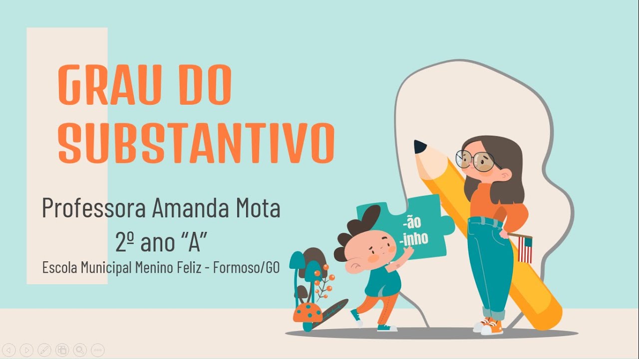 GRAU DO SUBSTANTIVO - AUMENTATIVO E DIMINUTIVO 2º ANO 
