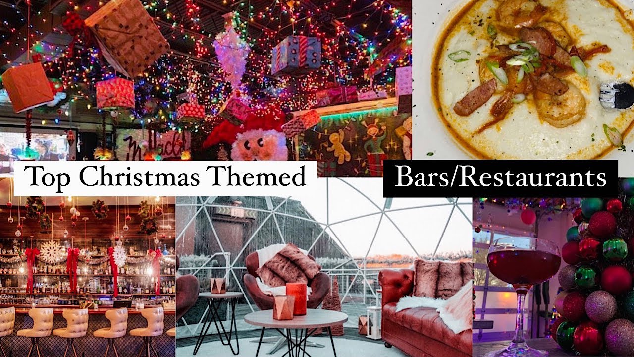 TOP 10 MUST EATS IN ATLANTA | CHRISTMAS THEMED BARS & RESTAURANTS | FOODIE RECOMMENDATION