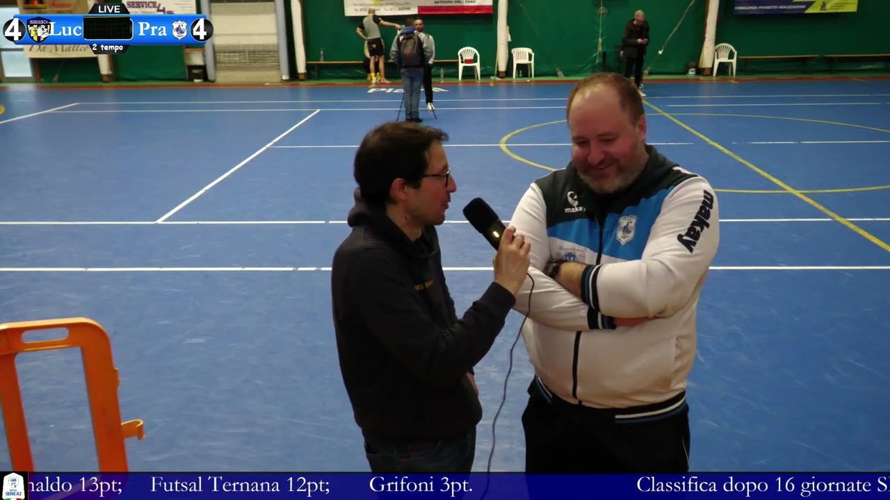 INTERVISTA POST GARA BULDOG LUCREZIA VS MONTEBIANCO PRATO C5 LUCA PULLERA