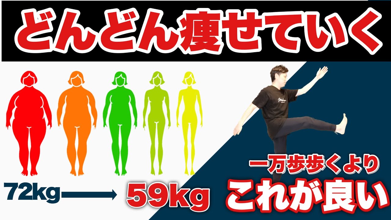 1万歩歩くより痩せる！お家で簡単４０秒アピウォーク！