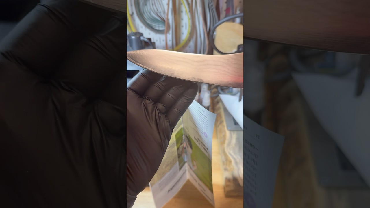 Repairing a knife with a giant chip