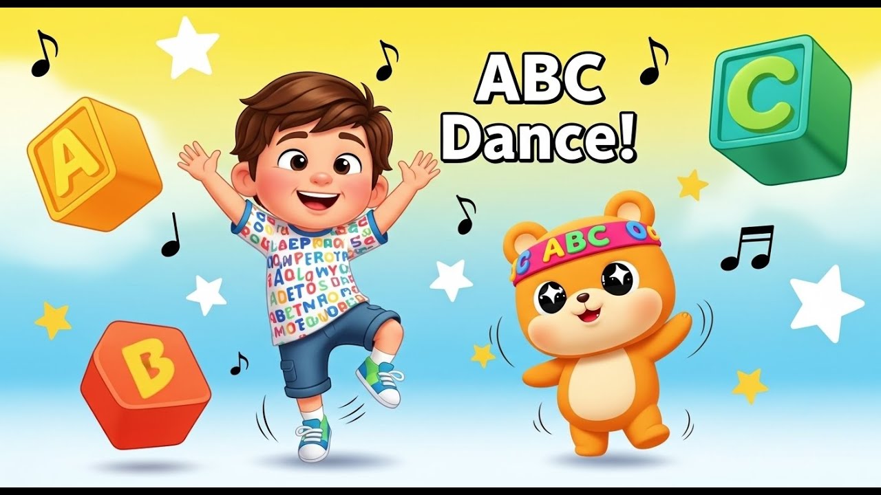 Alphabet Dance Party 🎶 | Learn Alphabet with Fun Moves | Kids Action Song