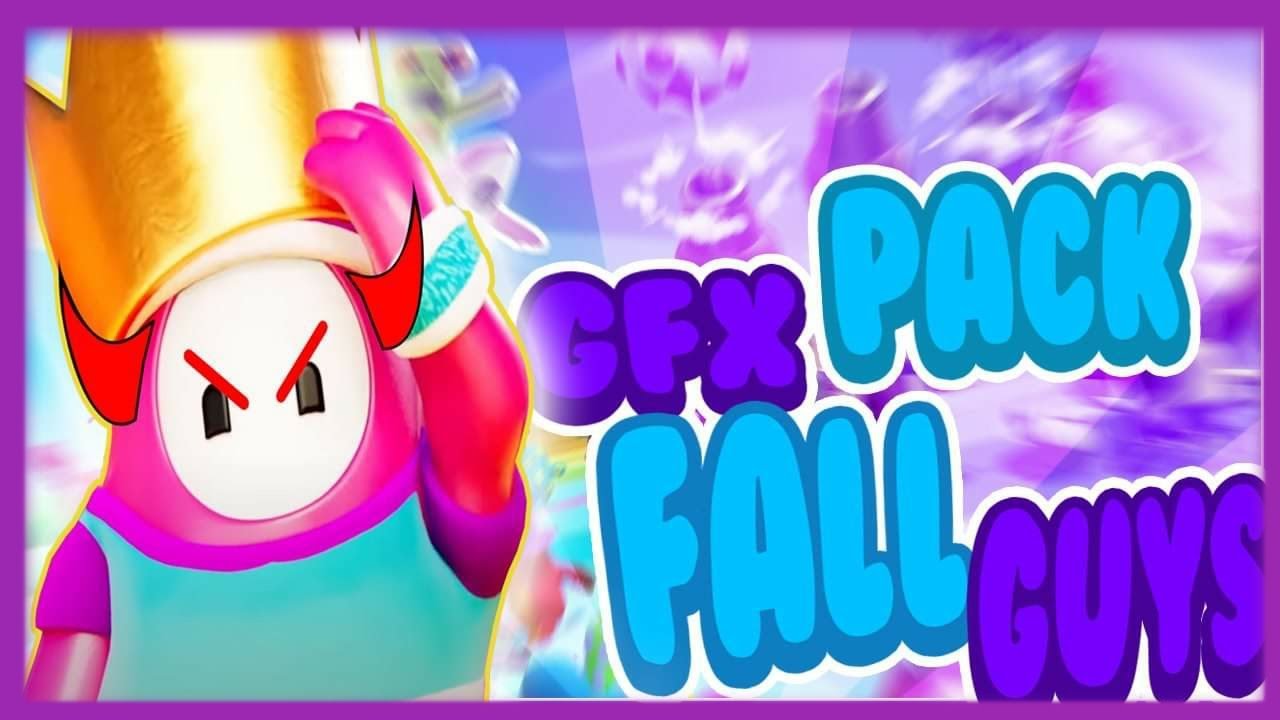 ✅MEGA PACK gfx de  FALL GUYS para dise&ntilde;os❗⚠️