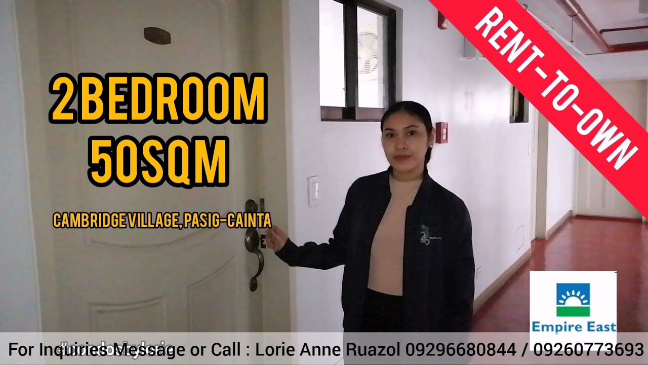 Rent to Own Cambridge Village 2Bedroom 50sqm Pasig-Cainta