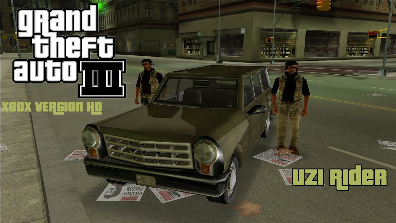 GTA III Xbox Version HD Mod Payphone Mission - Uzi Rider - GTA 3 Xbox Version HD