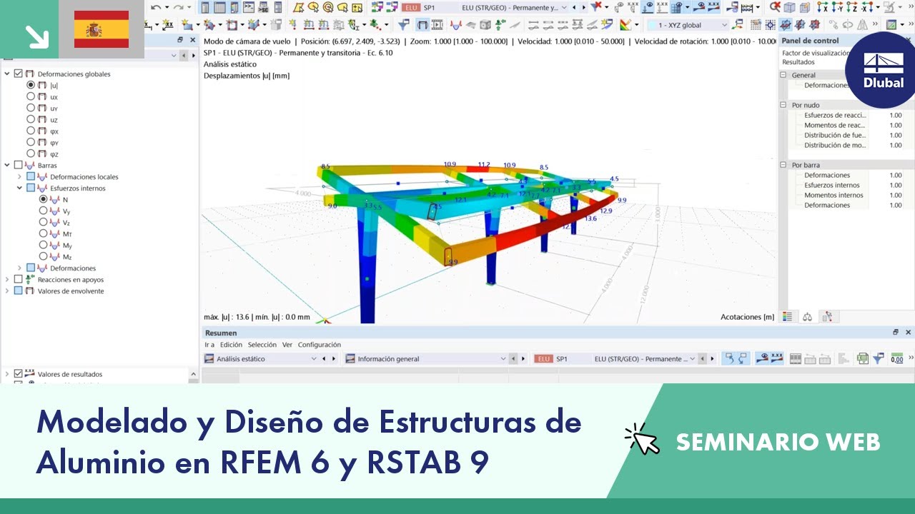 Modelado y Dise&ntilde;o de Estructuras de Aluminio en RFEM 6 y RSTAB 9