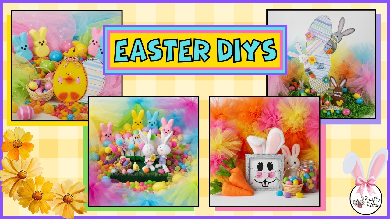 DOLLAR TREE EASTER DIY | DOLLAR TREE EASTER DECOR | EASTER CRAFTS | SPRING DECOR | DOLLAR TREE DIY