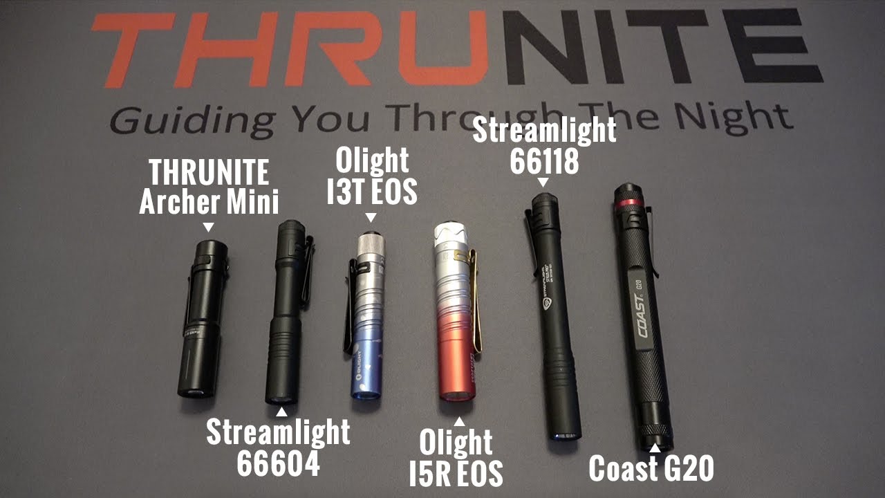 The Best Penlight Comparison: THRUNITE vs Olight vs Streamlight vs Coast