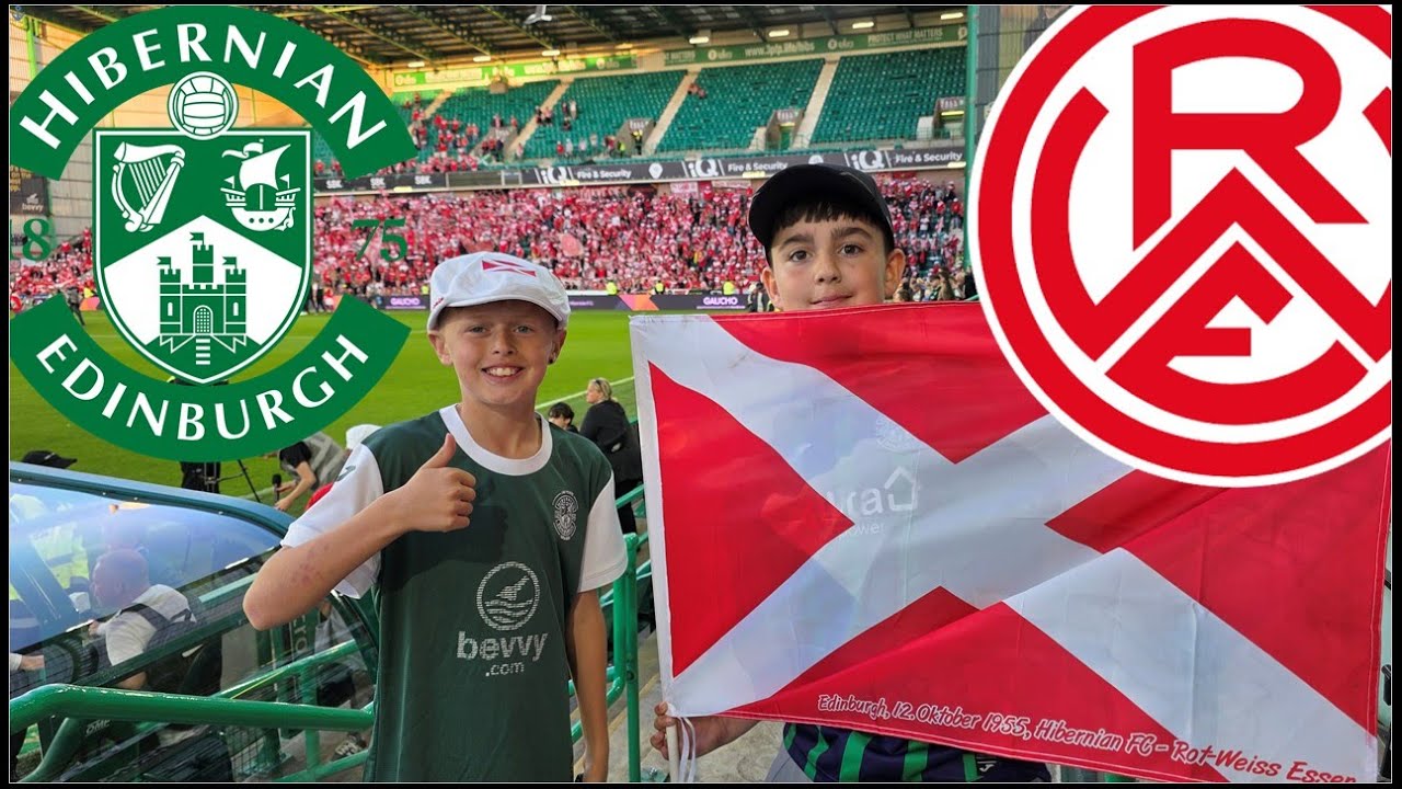 ROT-WEISS ESSEN INTERNATIONAL! Hibernian Edinburgh - Rot-Weiss Essen Freudentränen Schottland Trip