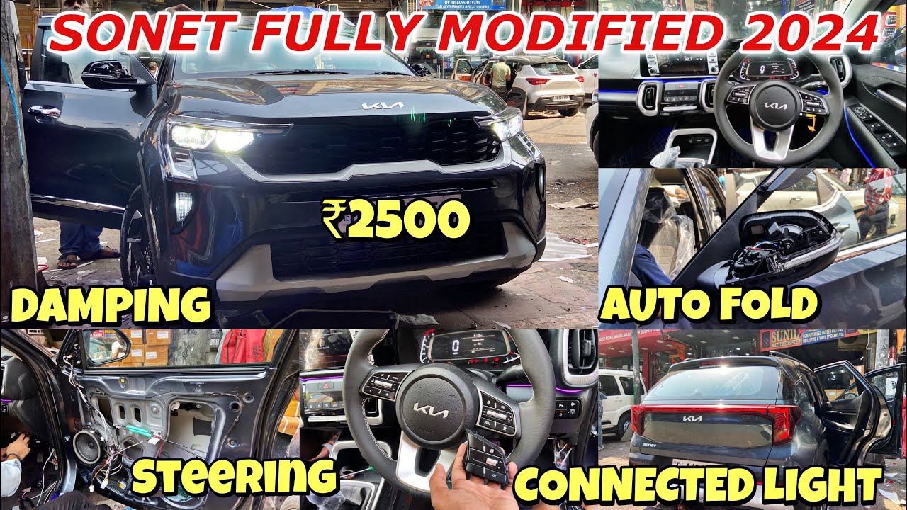 2024 KIA SONET HTK(O) FULLY MODIFIED | SONET FACELIFT MODIFICATION | KIA SONET ACCESSORIES