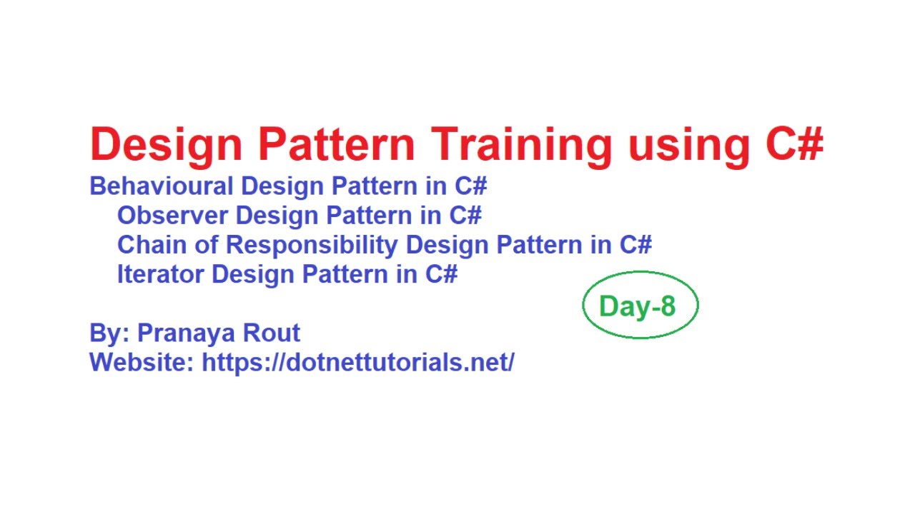 Design Pattern Training using C# - Day 8 | Observer, and Iterator Design Patterns in C#