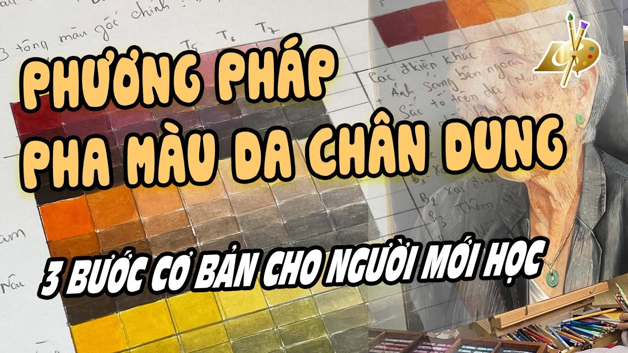 Phương Pháp pha màu  Da Chân Dung l 3 Bước Cho Người Mới Học l Phát Nails