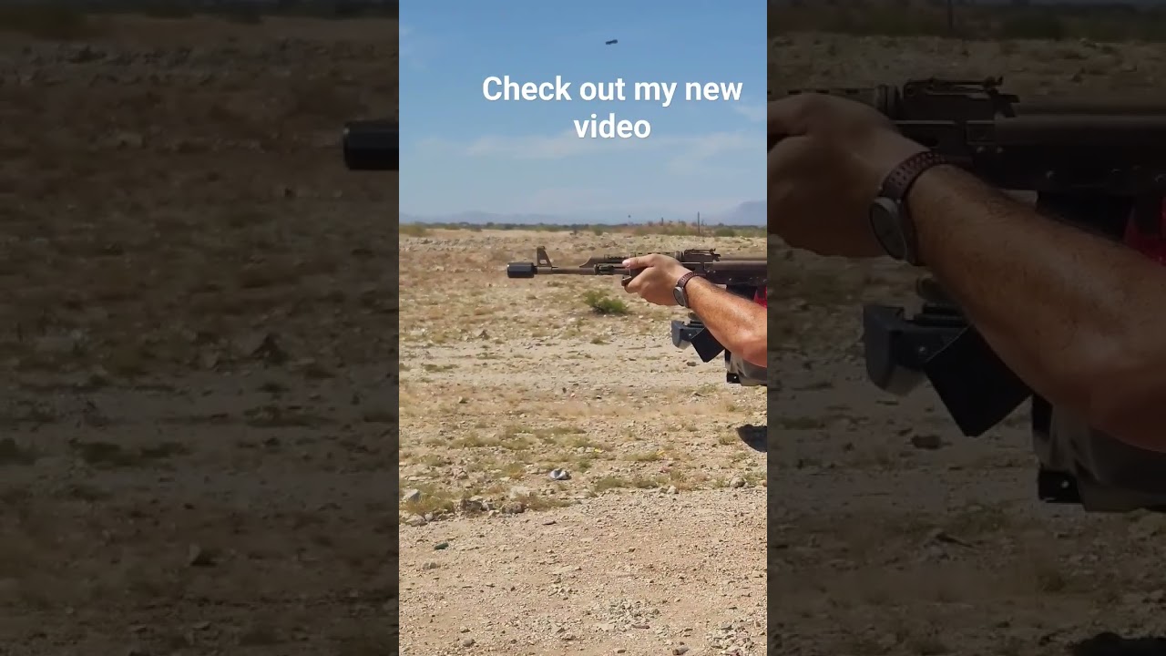 Muzzle brake with blast diverting device. #ak47 #donttreadonme #gun #gunsandgear