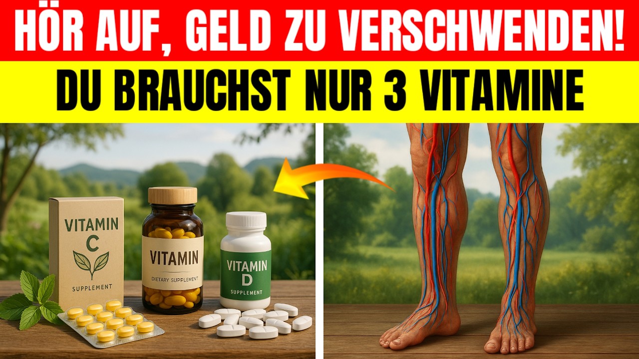 Die EINZIGEN 3 Vitamine Die Du Für Eine Bessere Beindurchblutung Brauchst