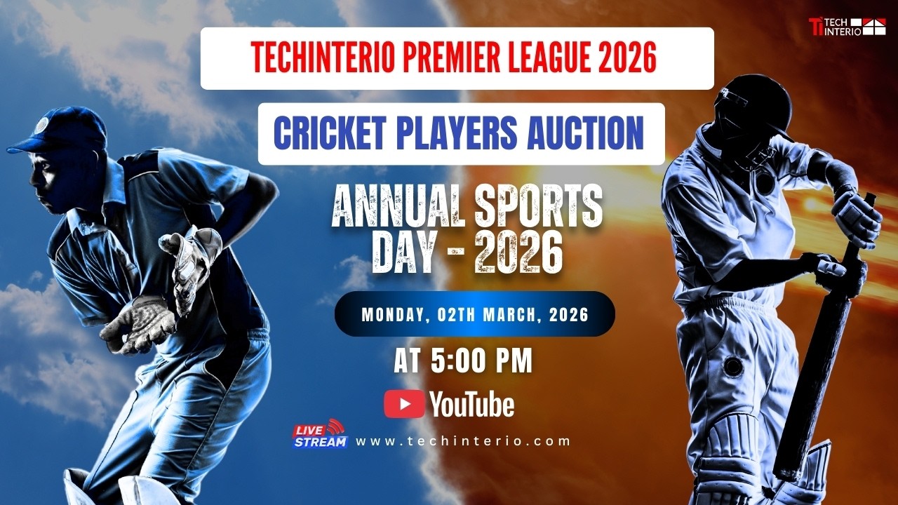 Cricket Players Auction LIVE 2026 🔥 | Techinterio Premier League | Annual Sports Day