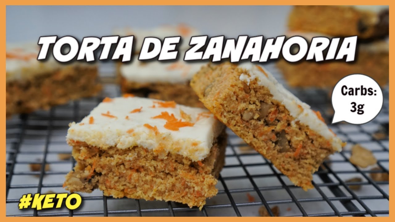 DELICIOSA TORTA DE ZANAHORIA SIN AZÚCAR🥕 | DIETA CETOGÉNICA | KETO | GLUTEN FREE | CARROT CAKE