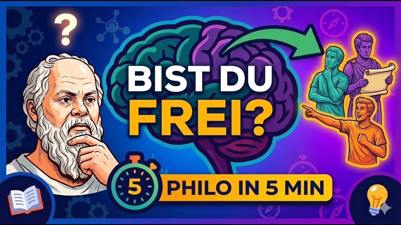 Freier Wille & Freiheit: Die wichtigste Debatte der Philosophie einfach erklärt (Philo in 5 Min)