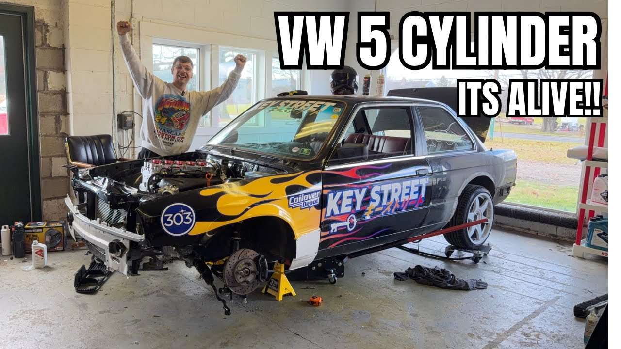 Своп VOLKSWAGEN 07k на BMW E30 РАБОТАЕТ! (снова) Успеем ли мы закончить сборку?!