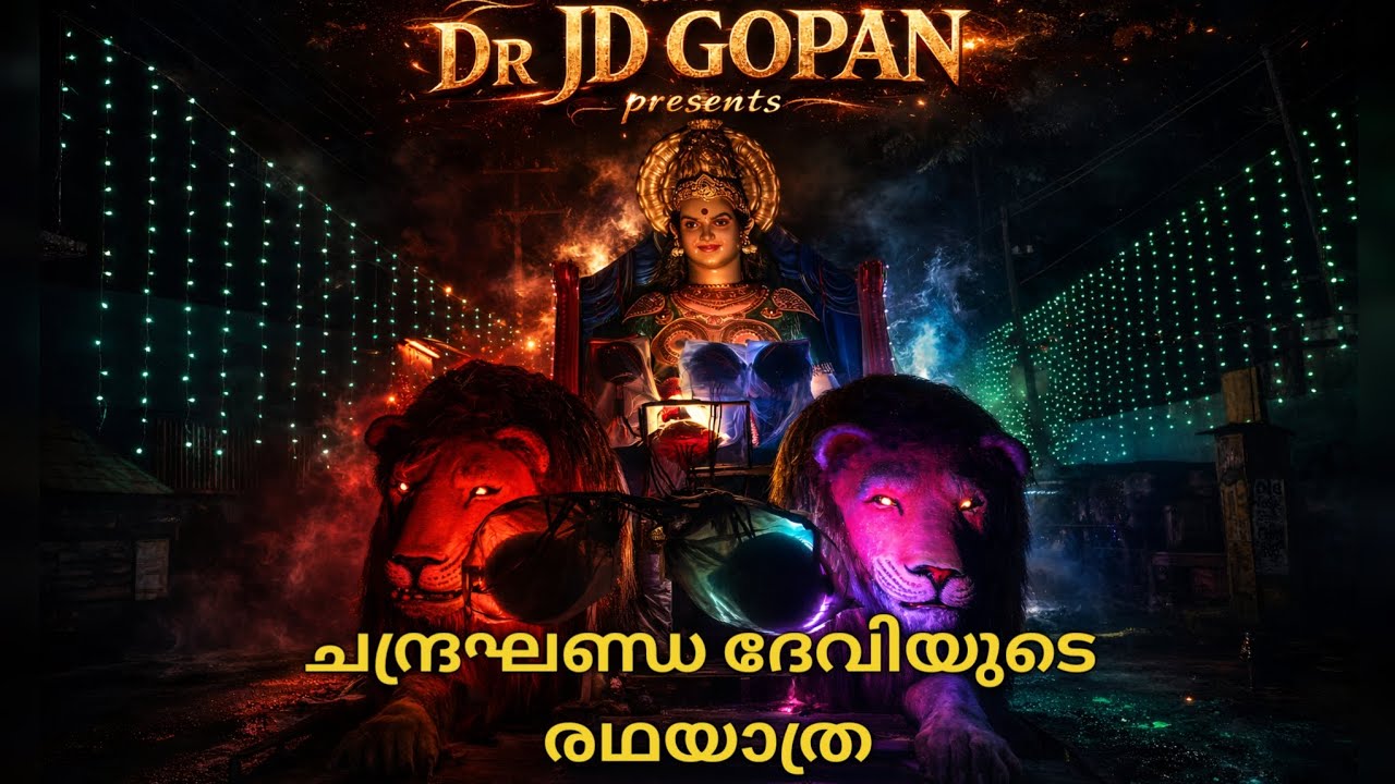 🔥ശ്രീ ചന്ദ്രഘണ്ഡ ദേവിയുടെ രഥയാത്ര🔥 artist Dr JD GOPAN  Festival Float 2026