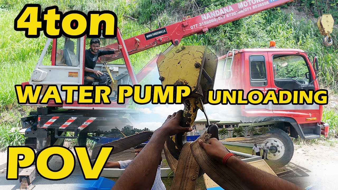 TADANO  -  4 ton weight water pump unloading