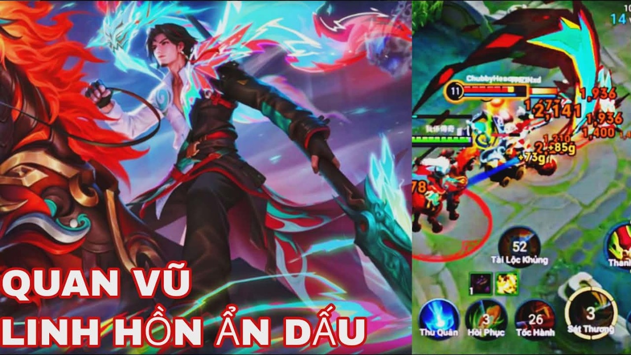 ( HONOR OF KINGS ) Đẩy Đẩy Đẩy Quan Vũ Đẩy Cho Team Bạn Cứ Nhìn Thấy Là Chạy | Linh Hồn Ẩn Dấu