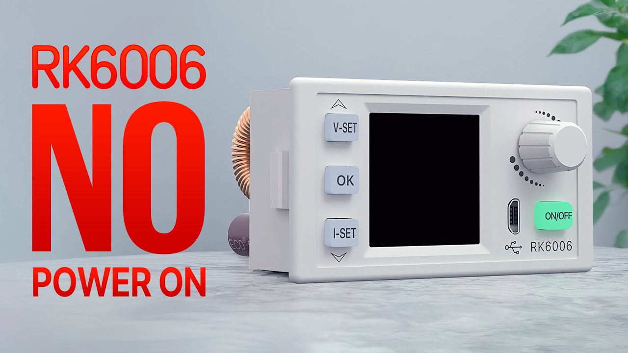 RK6006 repair: no power on, resistor detacted damaged, replace to fix it
