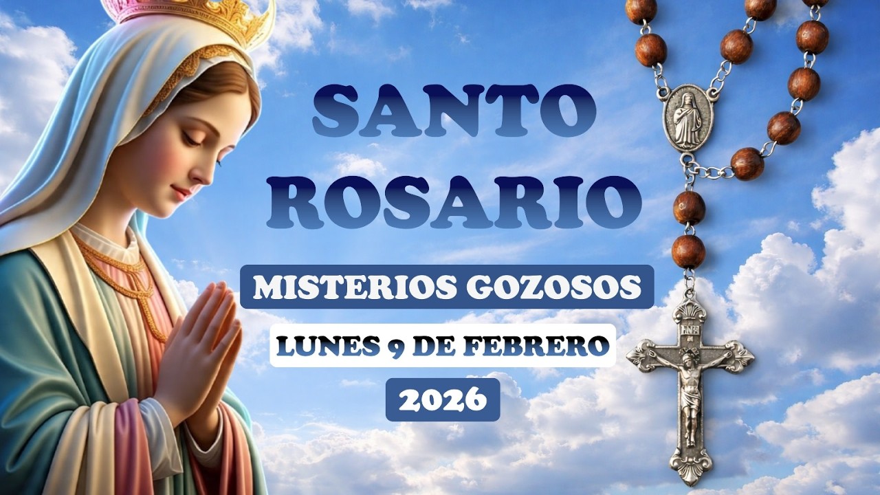 SANTO ROSARIO A LA VIRGEN MARÍA HOY LUNES 9 DE FEBRERO 2026 📿🕊️🕯️#santorosario #rosario #fe #dios