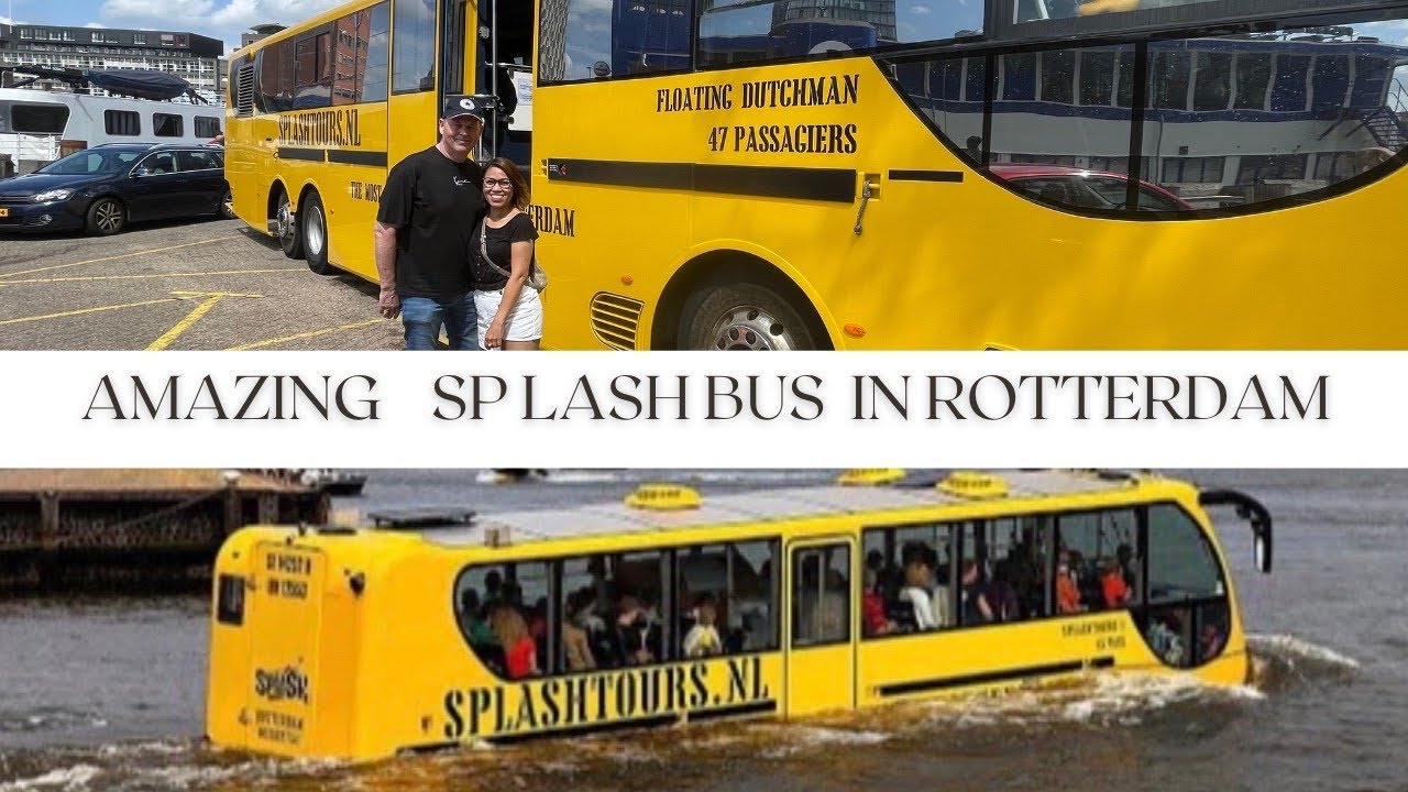 SPLASH TOURS ROTTERDAM | BUS MAKES SPLASH | FLOATING BUS | SPLASH BUS | FLOATING DUTCHMAN