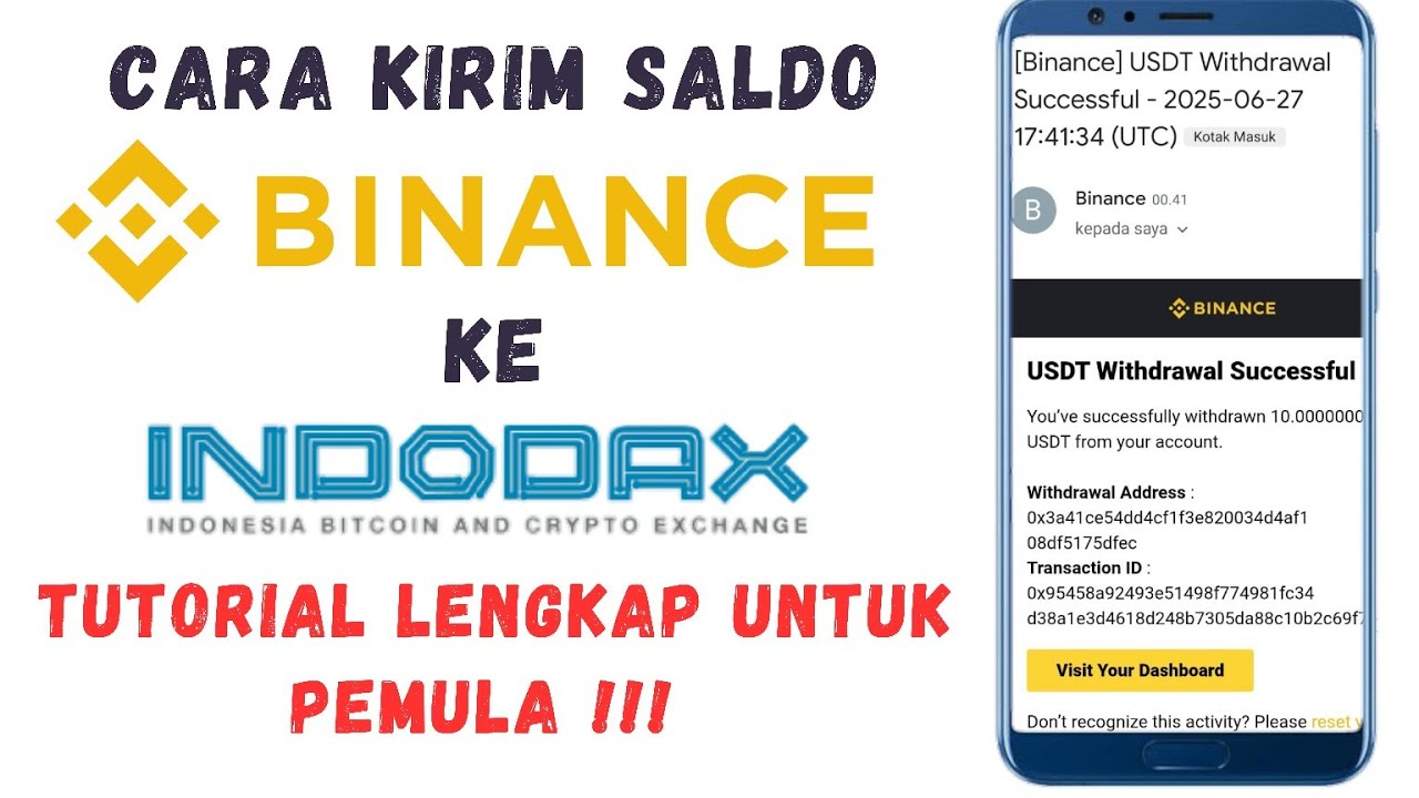 THE LATEST WAY TO SEND CRYPTO FROM BINANCE TO INDODAX!!!