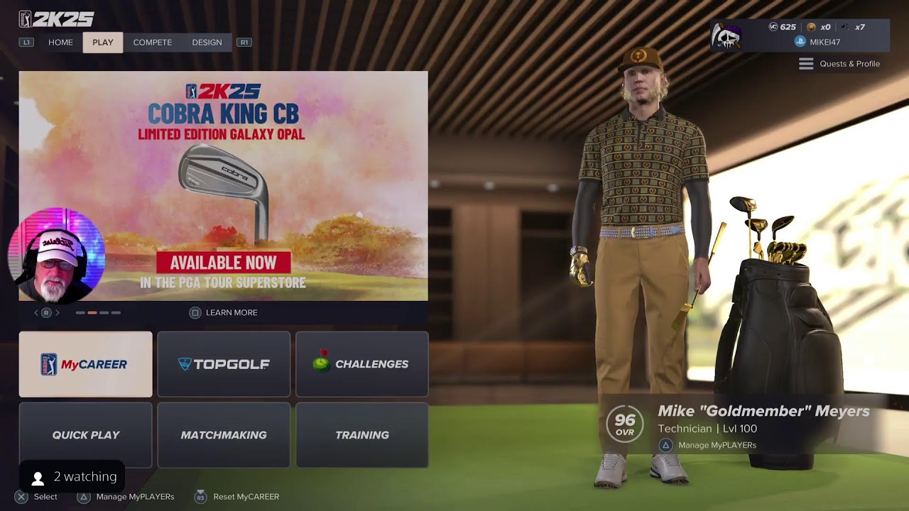 PGA 2k25: My Career (Goldmember) S3 @ Champions Invit. & Senior Tour @ Pebble Beach Final Round! ⛳