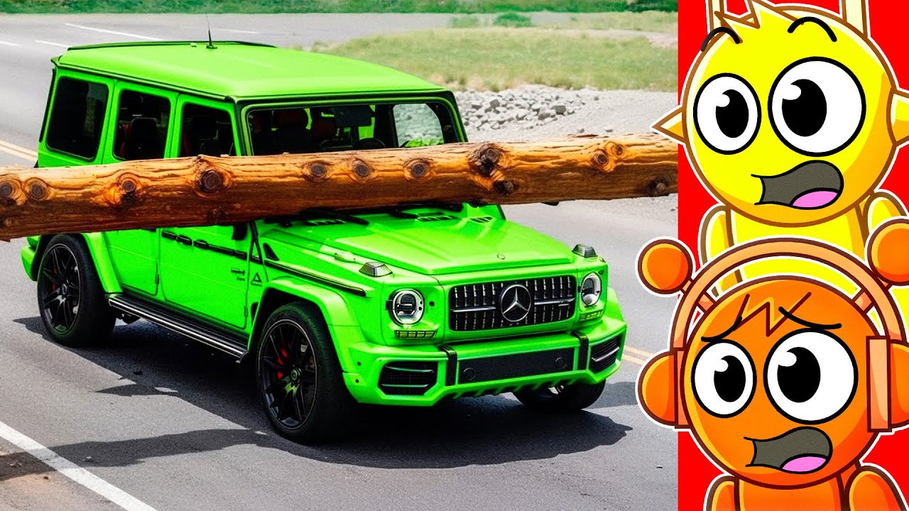 Reacting to CARS VS LOGS in BeamNG Drive!