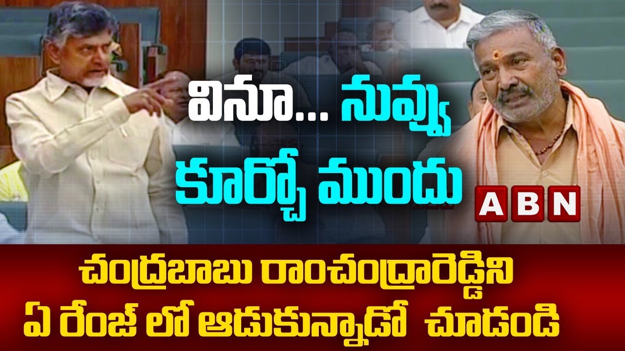 Chandrababu Serious on YCP MLA Peddireddy Ramachandra Reddy | AP Assembly Budget Session
